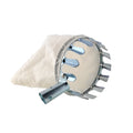 Steel frame fruit picker garden tool with cloth bag catcher for harvesting tree fruits