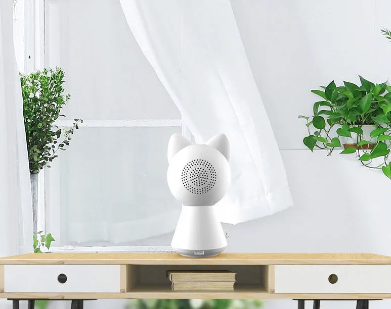 Wireless 1080P PTZ surveillance camera with rotation capability and infrared night vision