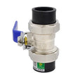 20mm plastic ball valve with steel core for plumbing systems in milky white colour