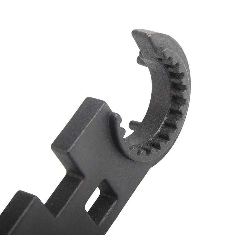 Black all-steel combination wrench for AR15 M4 and mechanical use.