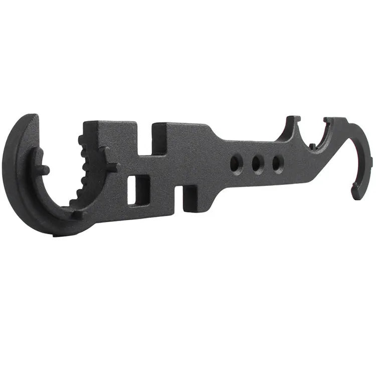 Black all-steel combination wrench for AR15 M4 and mechanical use.
