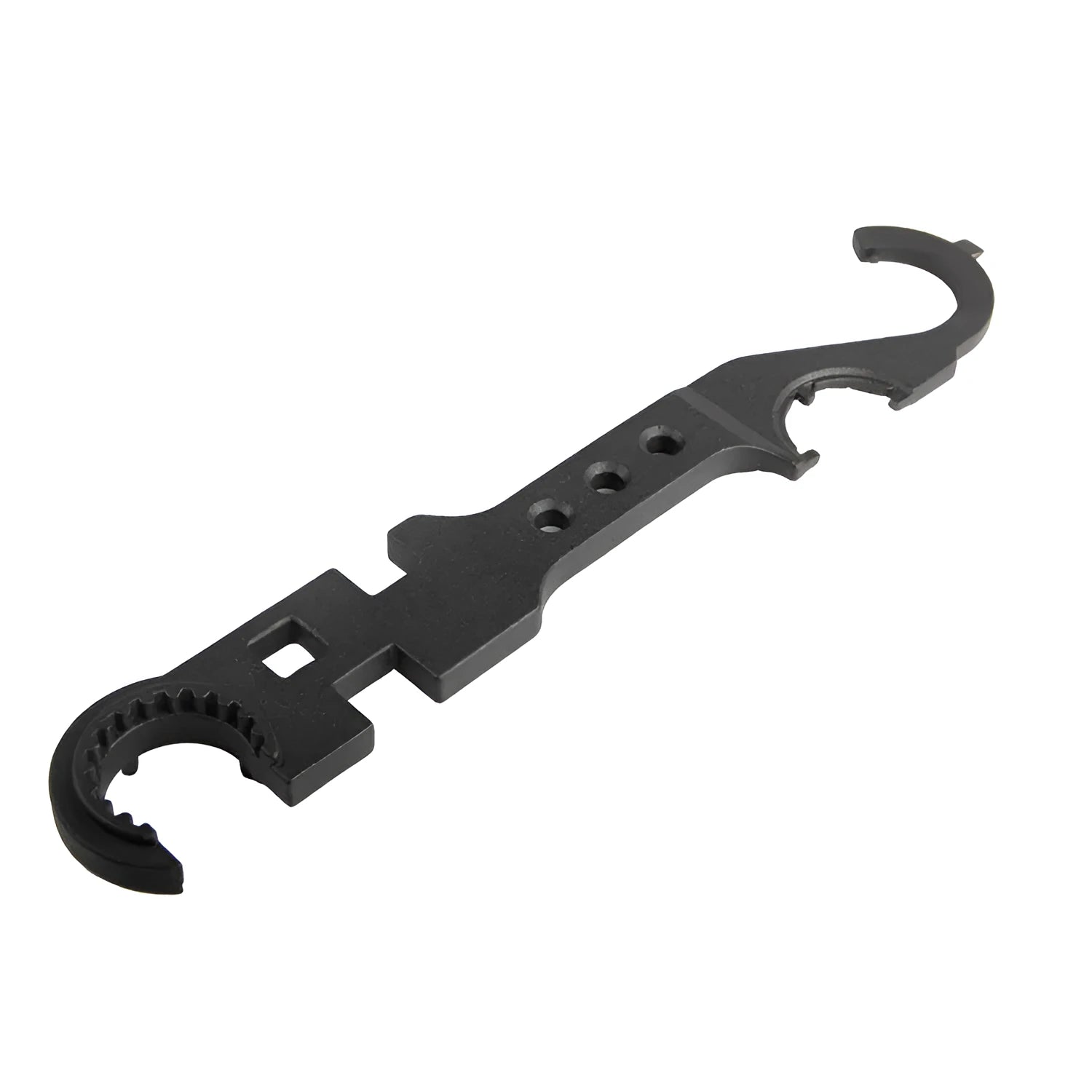 Black all-steel combination wrench for AR15 M4 and mechanical use.