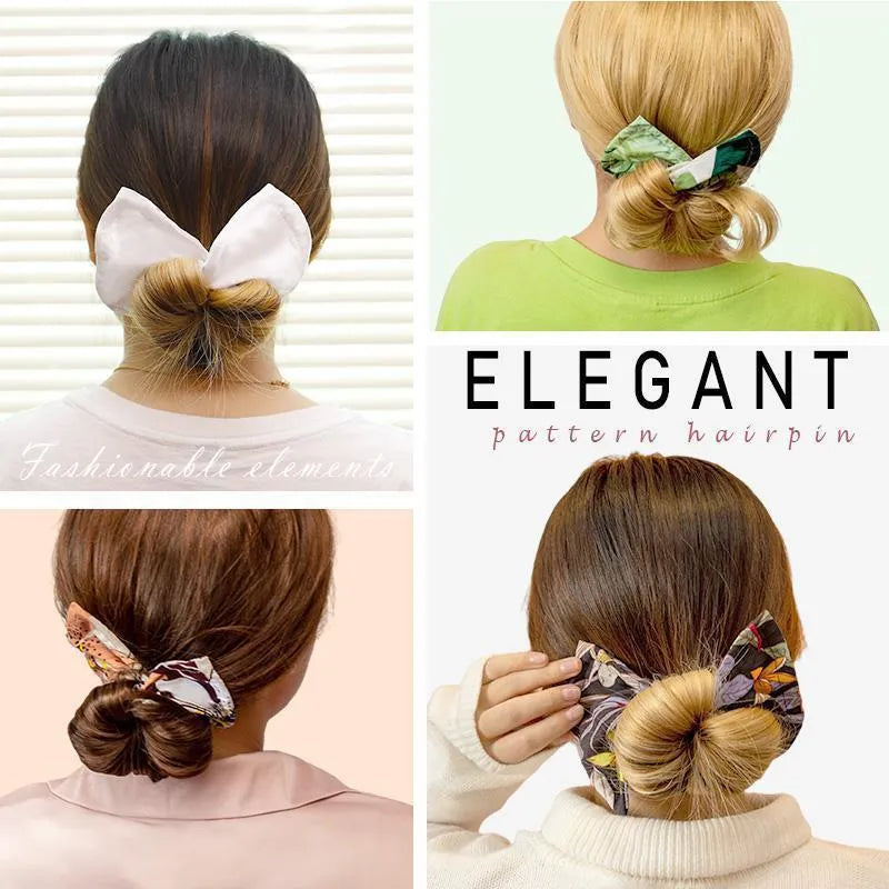 Ladies cotton bowknot headband in retro style, shown in multiple colour options.
