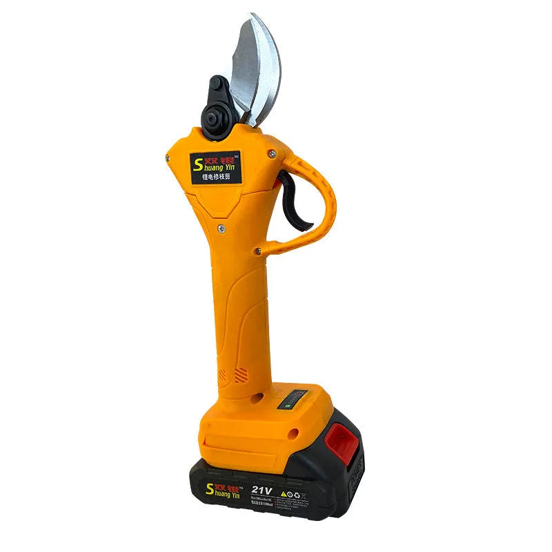 Double Silver electric branch shears with lithium batteries for fruit tree pruning