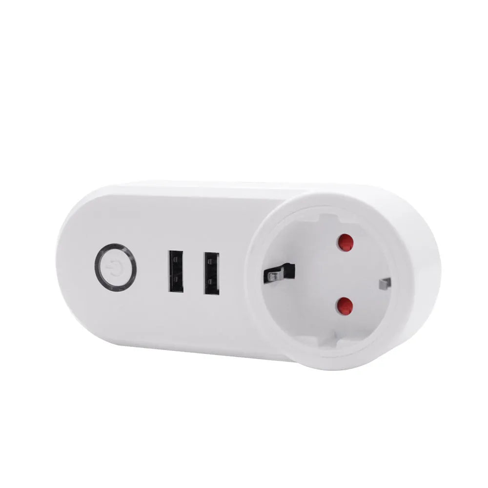 Smart socket model MR-C004 with EU/UK/US plug support and PC flame retardant housing