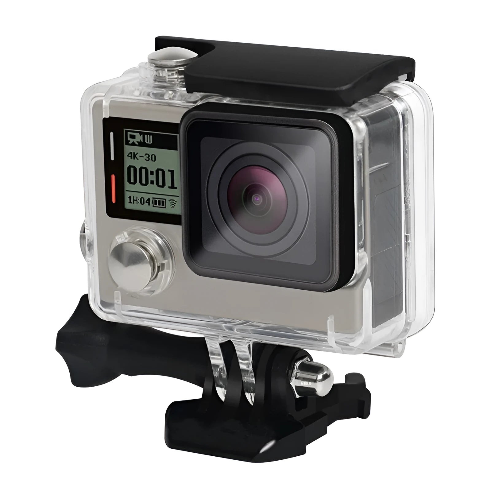 Transparent black GoPro waterproof diving housing case for Hero 4 and Hero 3+ cameras