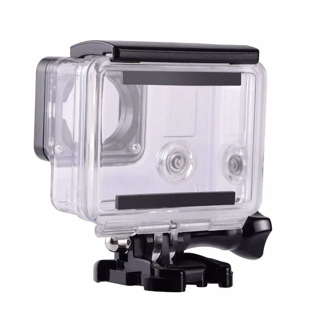Transparent black GoPro waterproof diving housing case for Hero 4 and Hero 3+ cameras