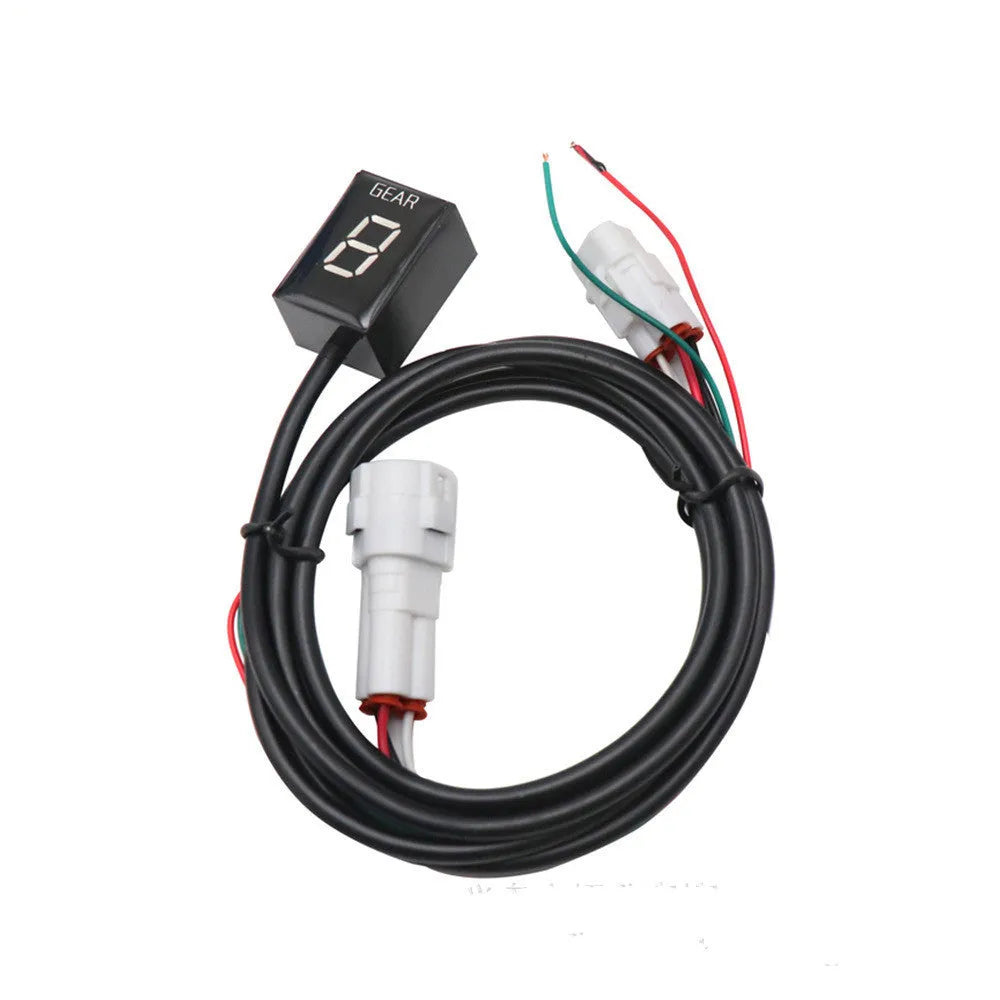 Gear position display digital counter with black shell and red LED letters