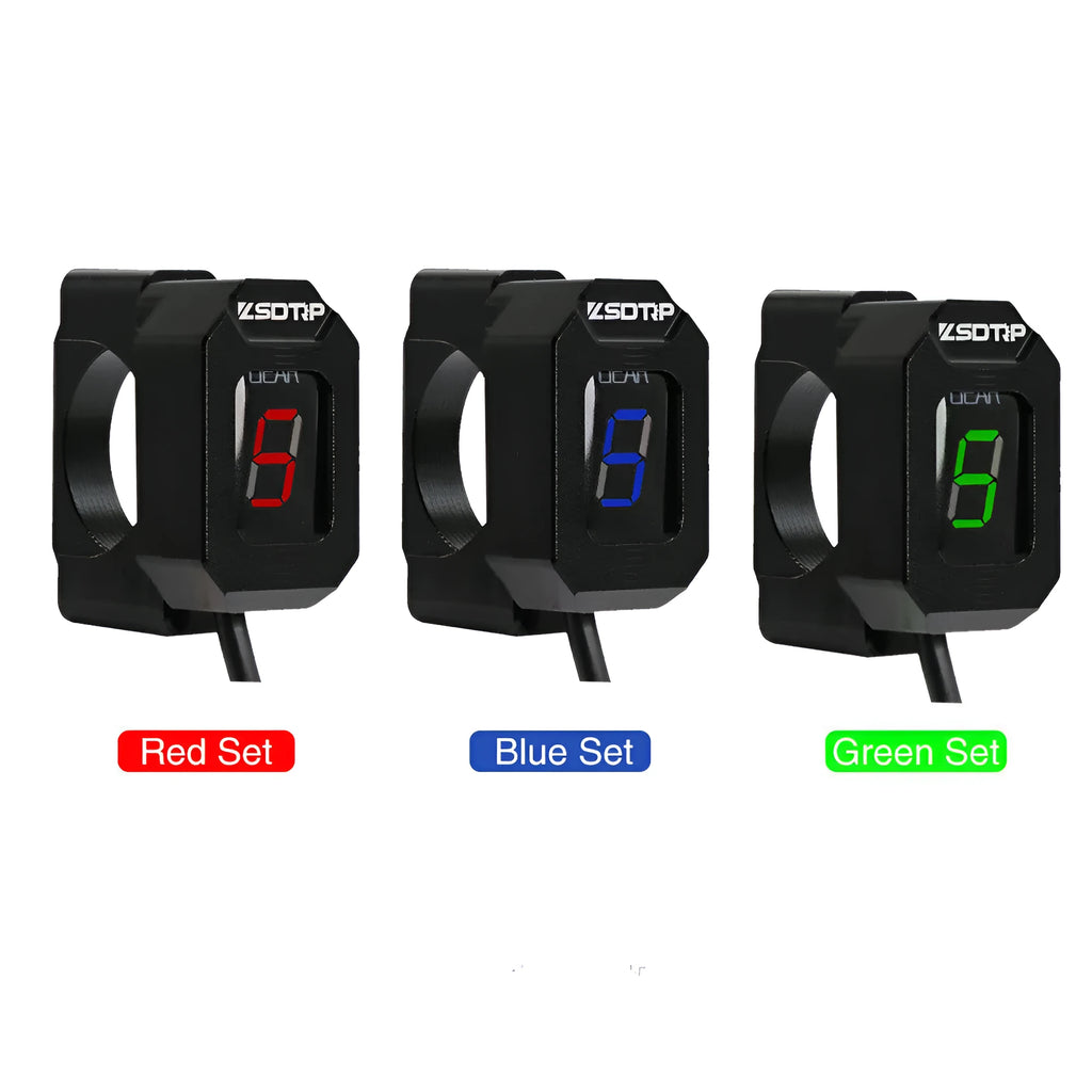 Gear position display digital counter with black shell and red LED letters