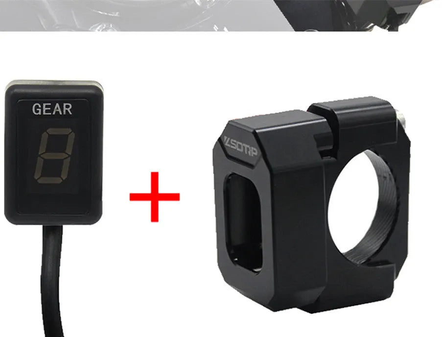 Gear position display digital counter with black shell and red LED letters