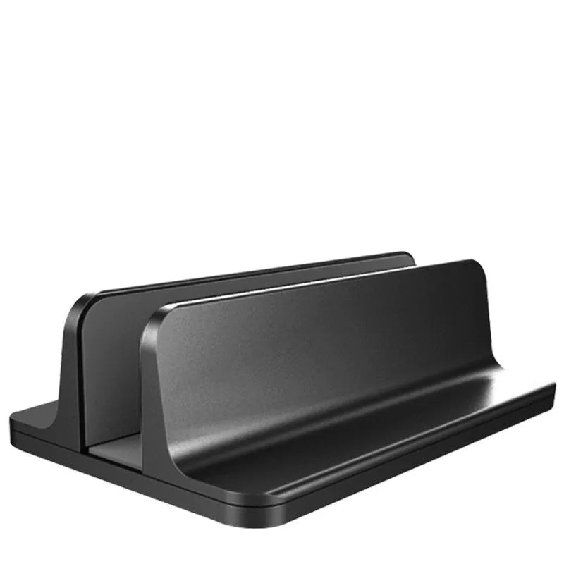 Aluminium alloy vertical notebook stand for Apple MacBook storage in silver colour