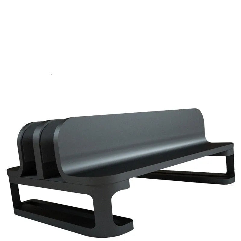 Aluminium alloy vertical notebook stand for Apple MacBook storage in silver colour