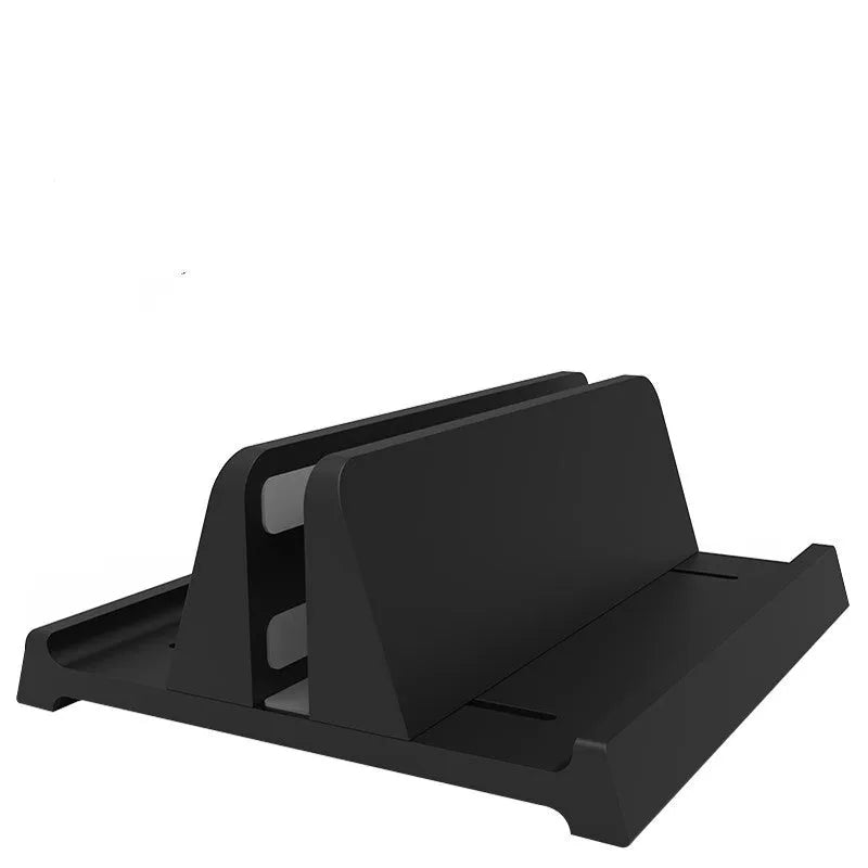 Aluminium alloy vertical notebook stand for Apple MacBook storage in silver colour