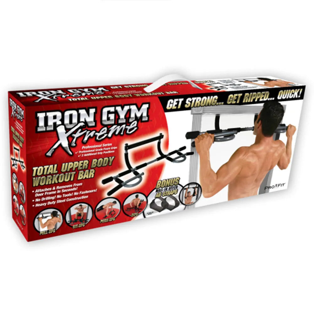 Black steel pipe wall-mounted pull-up bar for indoor fitness training