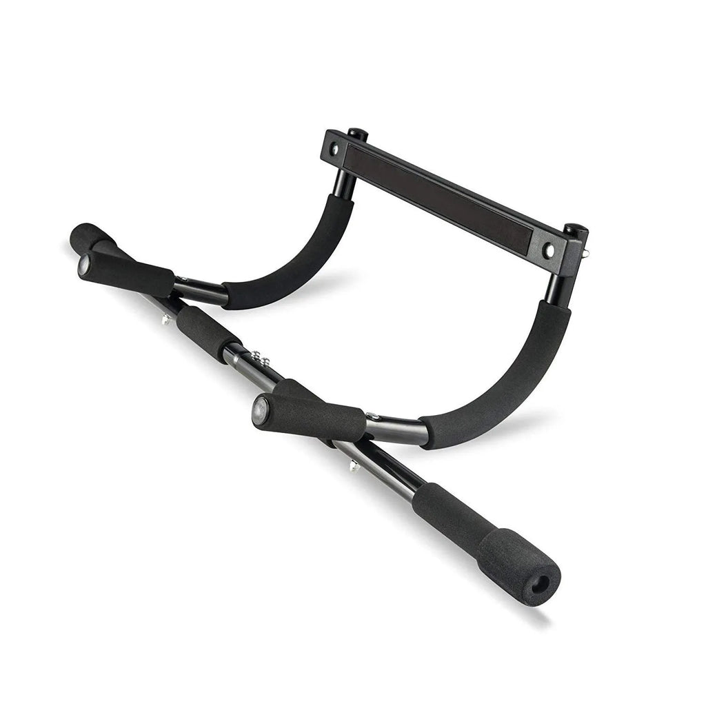 Black steel pipe wall-mounted pull-up bar for indoor fitness training