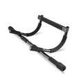 Black steel pipe wall-mounted pull-up bar for indoor fitness training