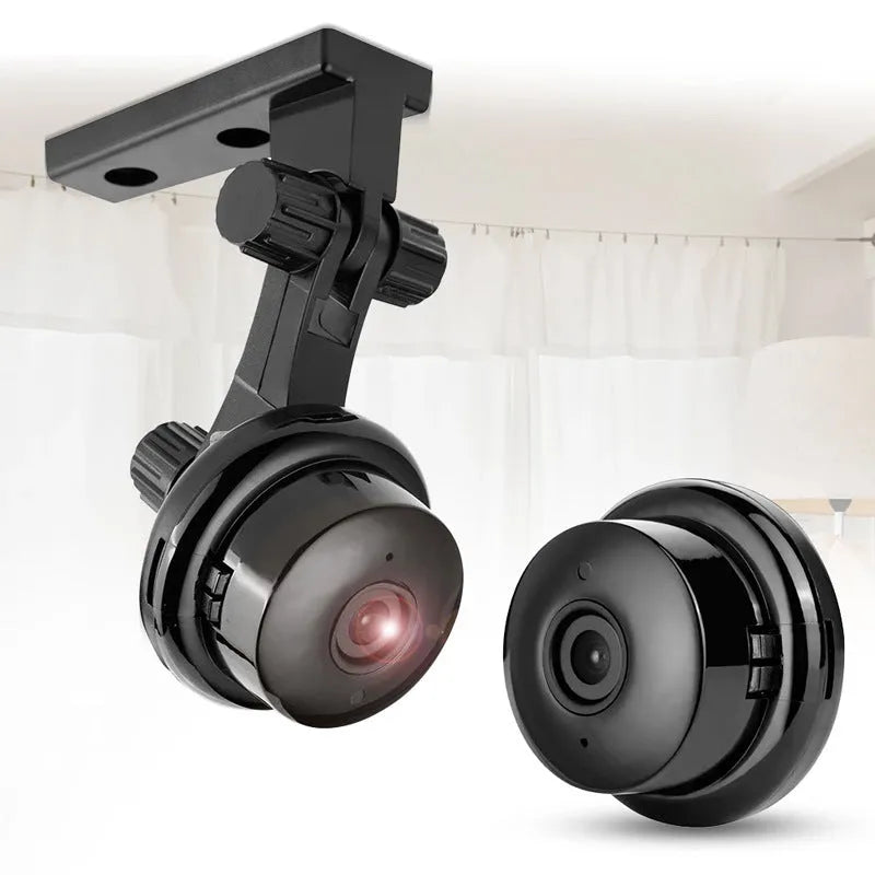 Black plastic home wifi camera HD 1080P non-light night vision two-way audio USB 90x60x60mm