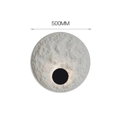 White modern iron wall lamp in 300mm or 500mm size for bedroom.
