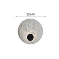 White modern iron wall lamp in 300mm or 500mm size for bedroom.