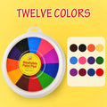 16cm fingerprint inkpad with plastic cover and picture albums for children's creative play