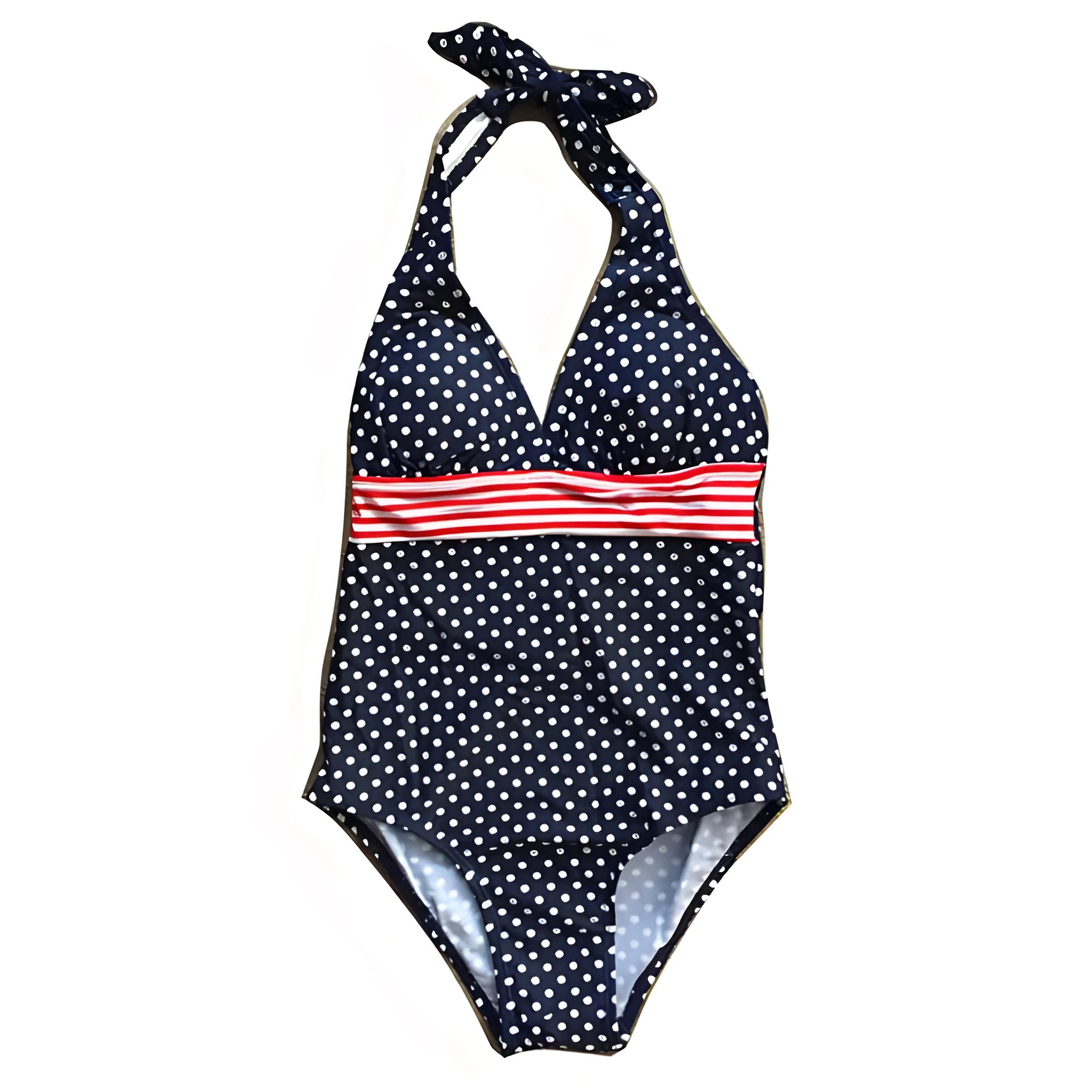 Children's polypropylene swim briefs in colour option A, side view on white background
