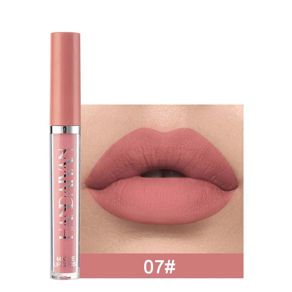 HANDAIYAN matte non-fading liquid lipstick in 2.5ml tube.
