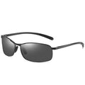 Aluminium-magnesium metal frame night vision driving goggles with TAC lens in black frame black grey film option