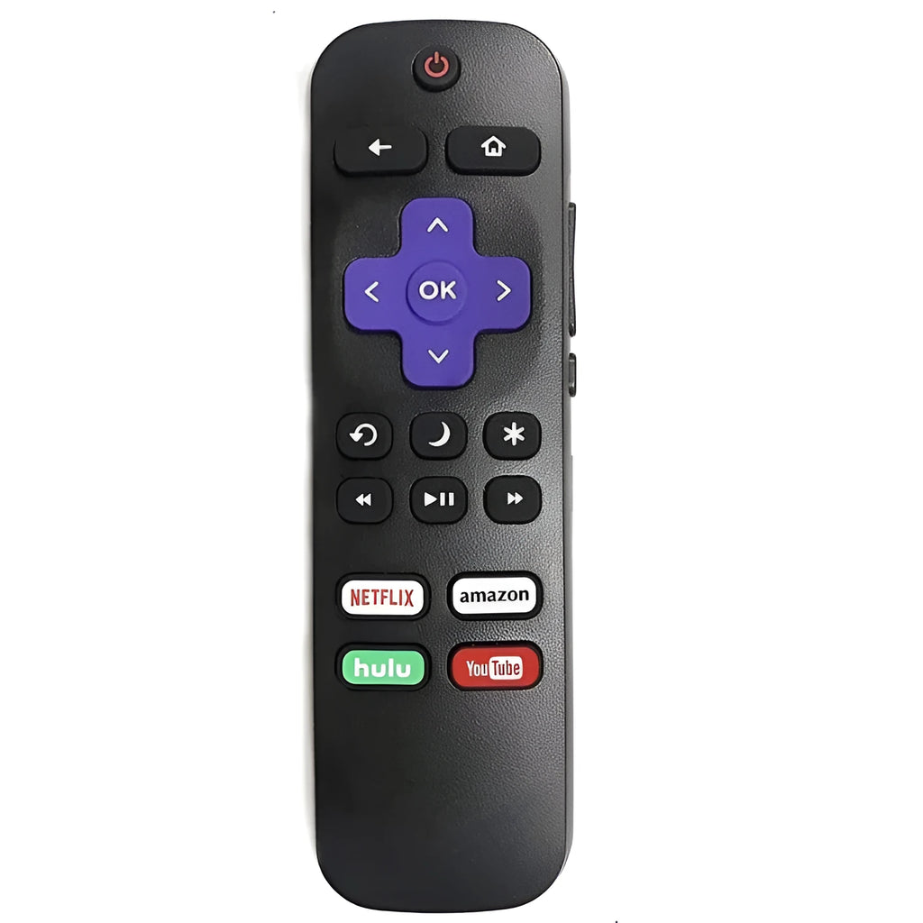 Black Roku TV replacement remote control for 1 2 3 4 Lt Hd Xd Xs Express Premiere models.