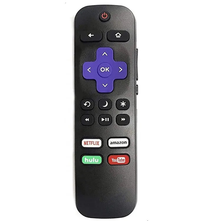 Black Roku TV replacement remote control for 1 2 3 4 Lt Hd Xd Xs Express Premiere models.
