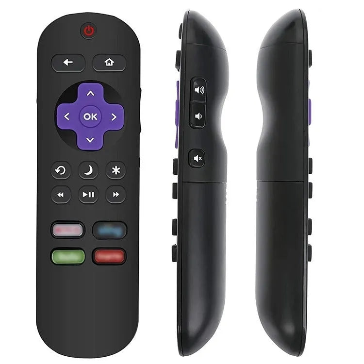 Black Roku TV replacement remote control for 1 2 3 4 Lt Hd Xd Xs Express Premiere models.