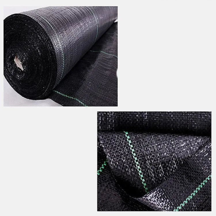 Black PE composite woven weed-proof cloth for farmland and greenhouse weed suppression in multiple sizes