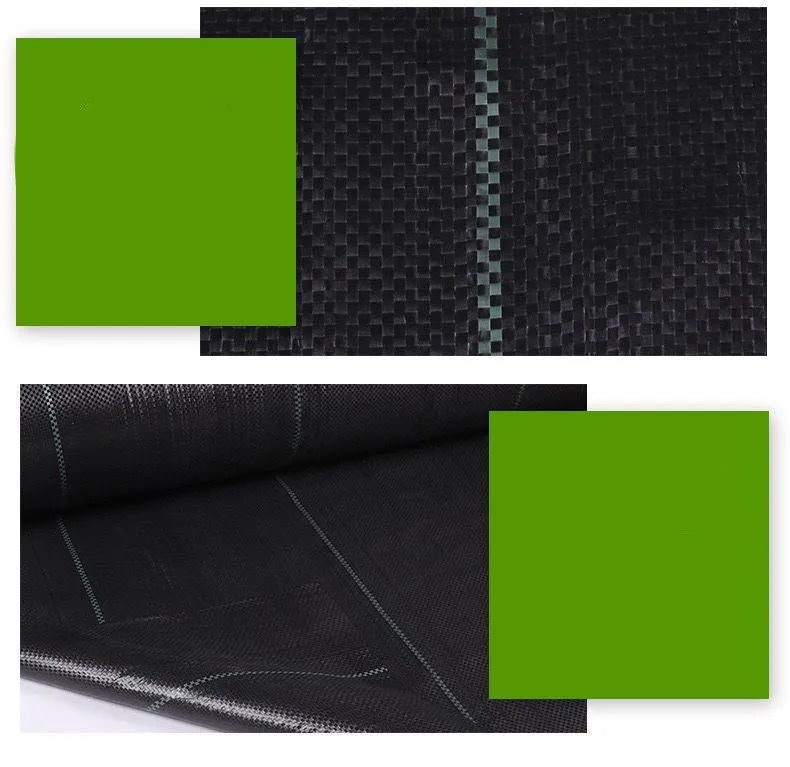 Black PE composite woven weed-proof cloth for farmland and greenhouse weed suppression in multiple sizes
