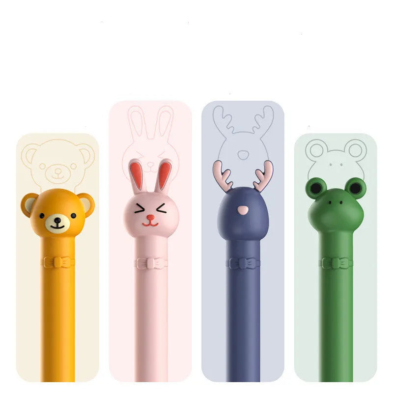 Silicone Apple pen case in wallet style, cartoon solid colour, protecting pencil