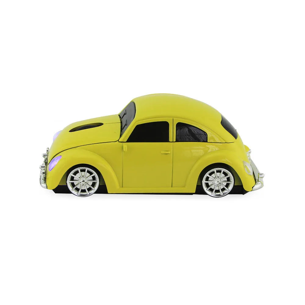 Beetle wireless optical computer mouse in four colour options showing 2.4g wireless design