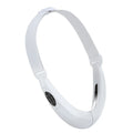 White handheld facial lifting beauty instrument with red and blue light therapy nodes.