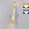 Modern cylindrical wall lamp with iron shade and aluminium body in white colour for living room or hallway