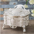 Hangkai European zinc alloy jewelry box in ancient tin colour, shown in large, medium, and small sizes.