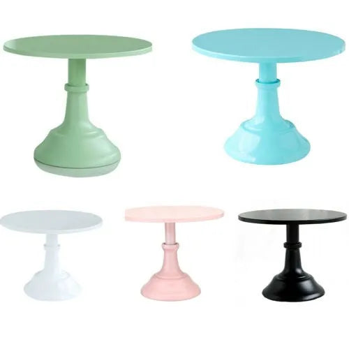 Three-tier black dessert tray with 25cm removable cake stand sections