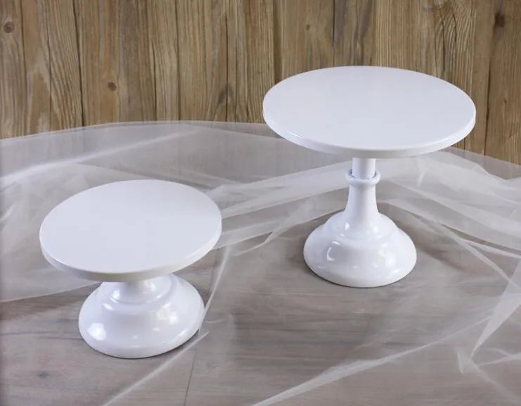 Three-tier black dessert tray with 25cm removable cake stand sections