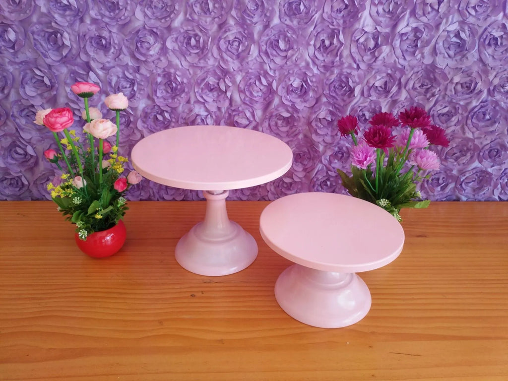 Three-tier black dessert tray with 25cm removable cake stand sections