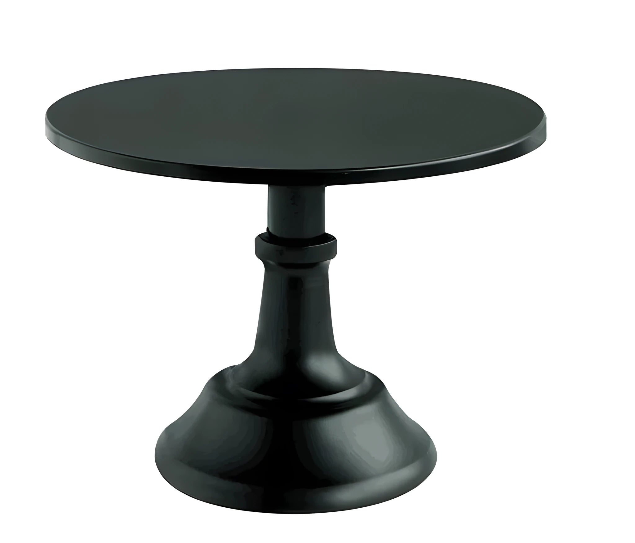 Three-tier black dessert tray with 25cm removable cake stand sections