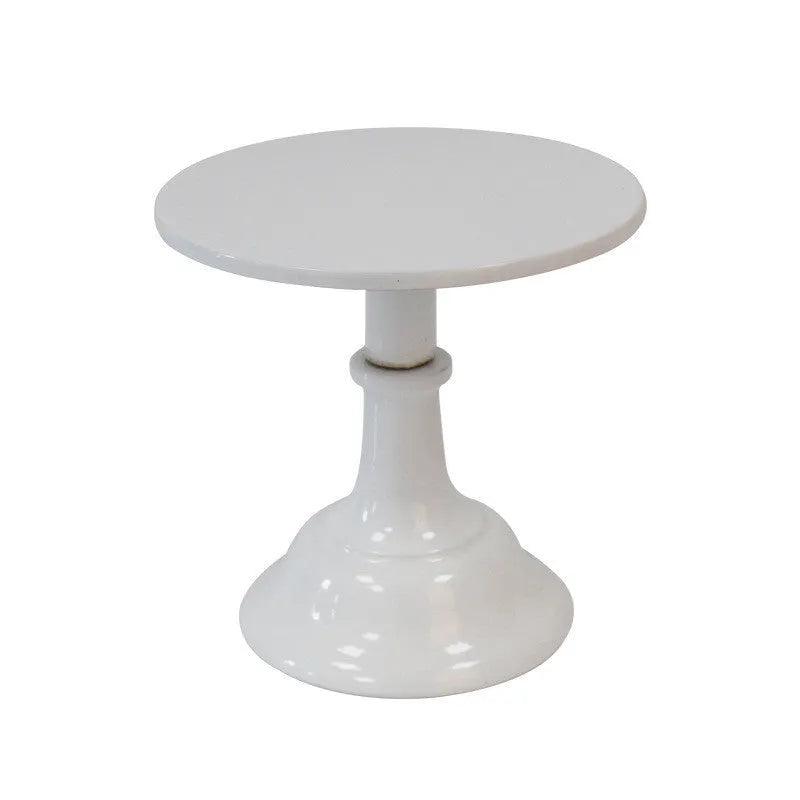 Three-tier black dessert tray with 25cm removable cake stand sections