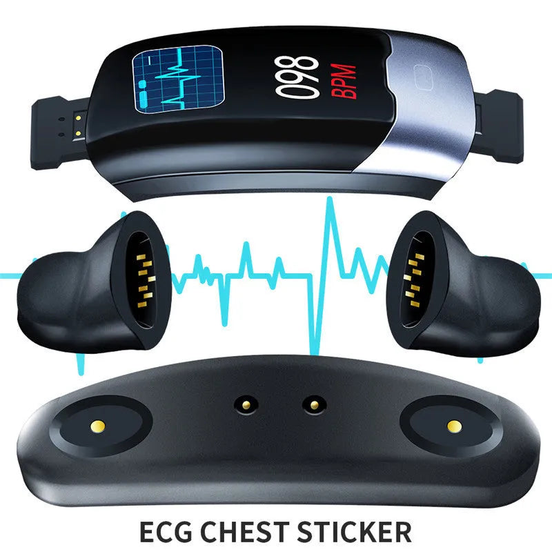 Smart bracelet with heart rate, blood pressure and sleep tracking, 30m waterproof rating
