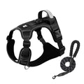 Anti Breaking Loose Big Dog Chest Strap Reflective Oxford Cloth with 1.5m leash blue