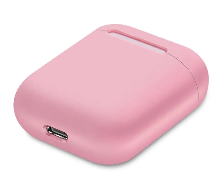 Silicone protective sleeve for AirPods charging case in split design showing colour options