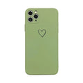 Solid colour TPU silicone back cover case for Apple iPhone on a table.