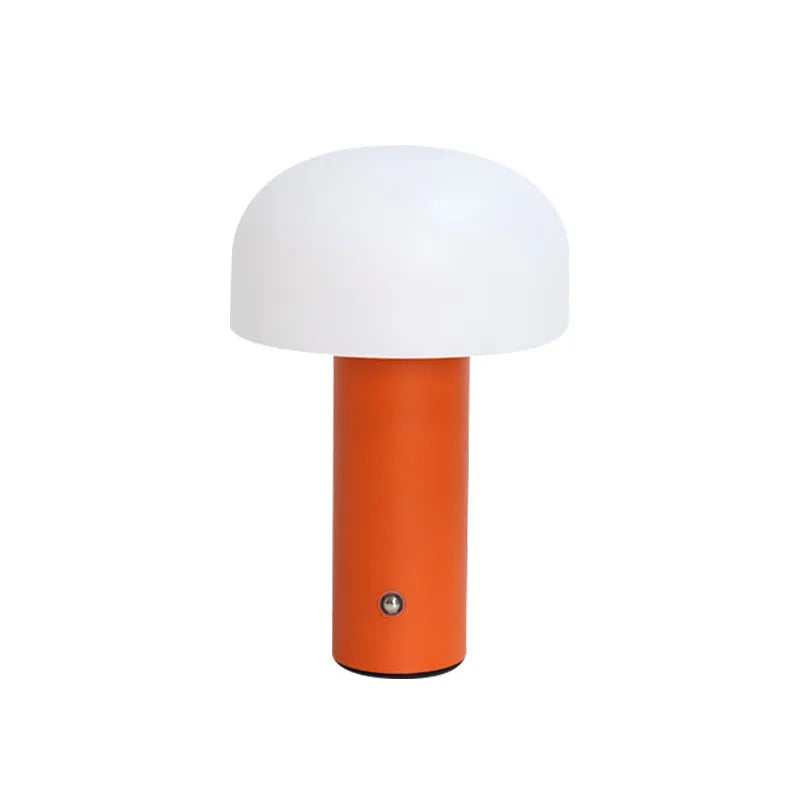 USB table lamp in choice of black, green, orange or white plastic with USB cable