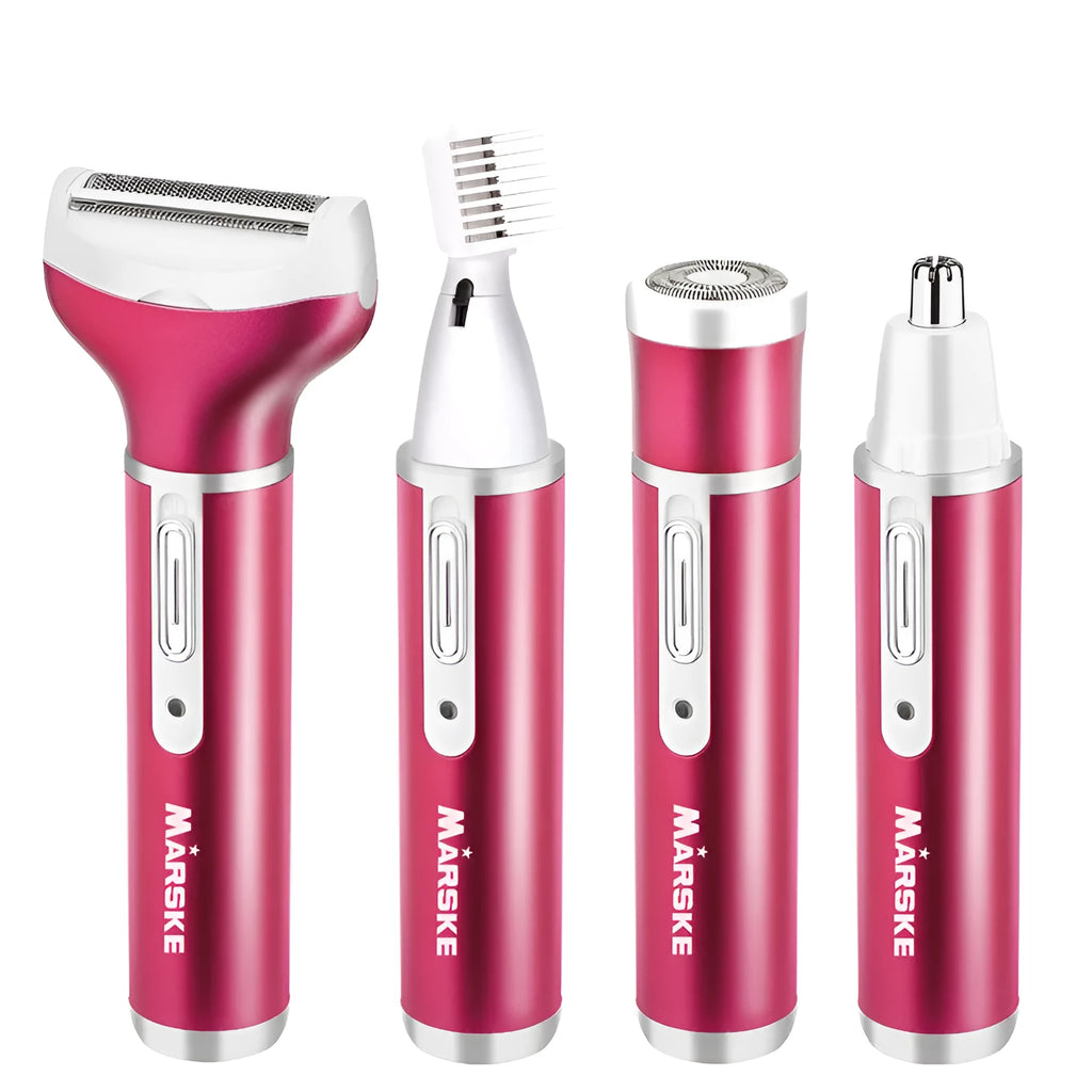 Electric epilator in gold colour with rechargeable function for whole body hair removal