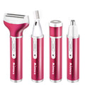Electric epilator in gold colour with rechargeable function for whole body hair removal