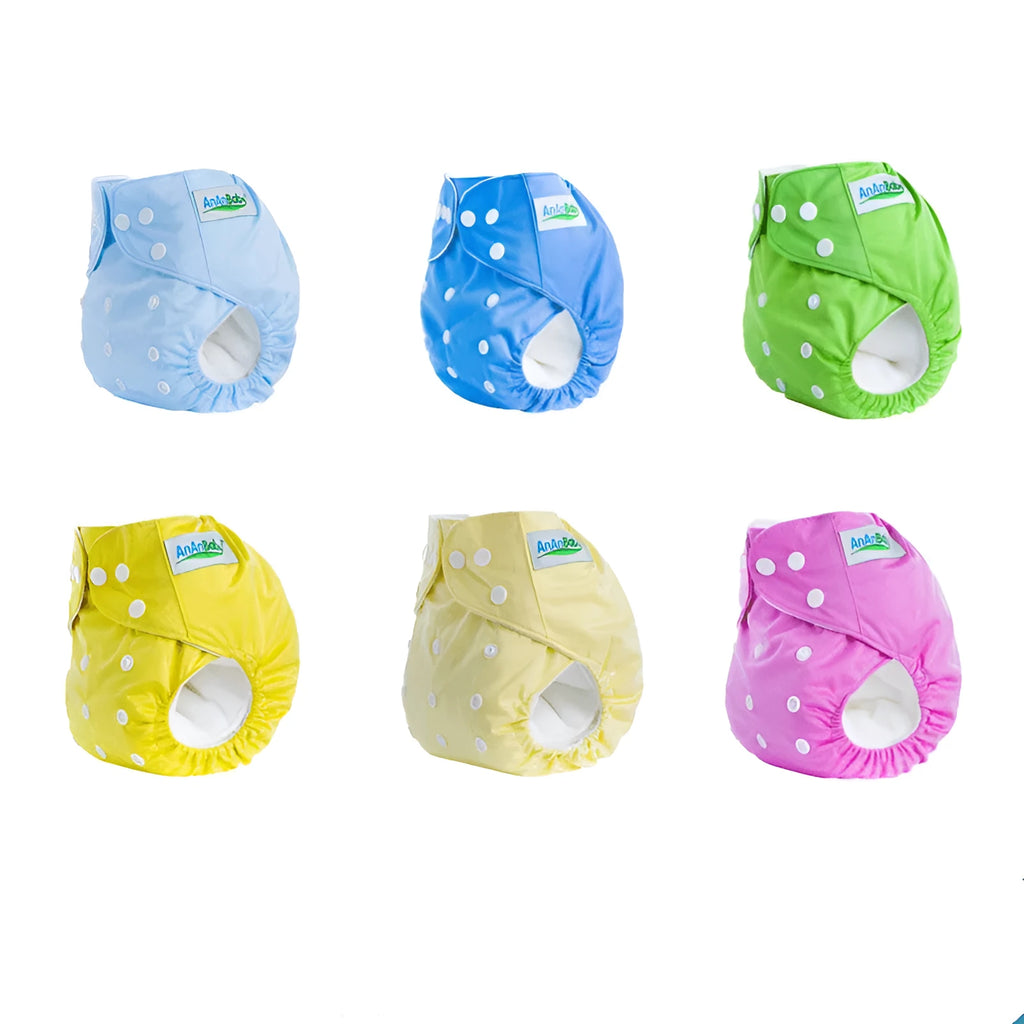 Solid colour leak-proof baby diaper pants with bamboo charcoal lining, 36.5x32.5 cm, suitable for 3-15 kg infants